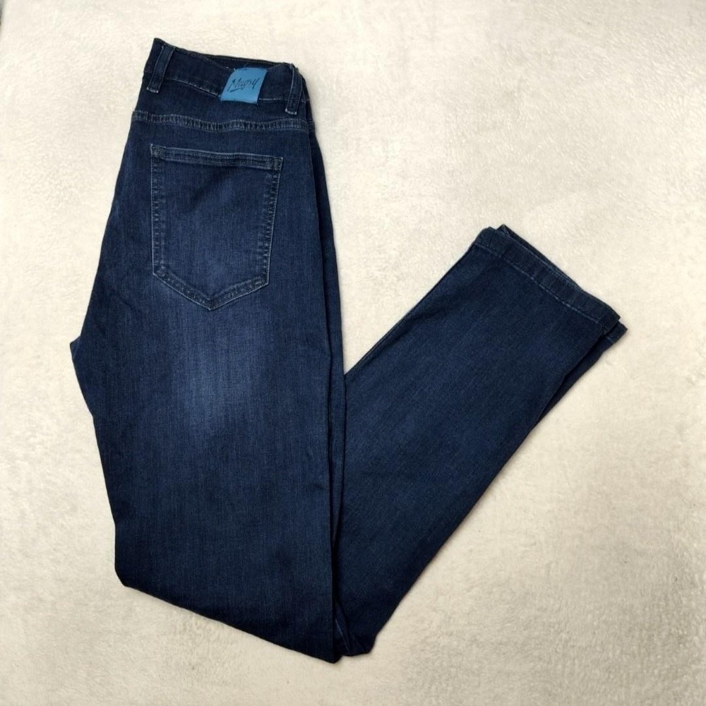 Mugsy Jeans Mens 36x36 Blue Fultons Regular Stretch Dark Wash Denim FLX3NFU